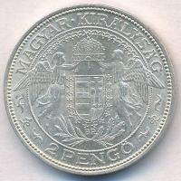 1937. 2P Ag "Madonna" T:1-,2 Adamo P7