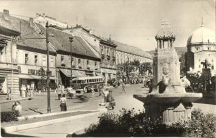 31 db MODERN magyar városképes lap tömegközlekedési eszközökkel / 31 modern Hungarian town-view post...