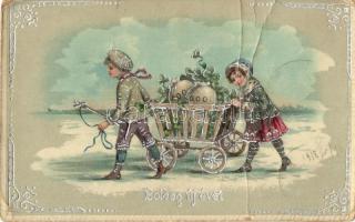 13 db főleg RÉGI üdvözlős motívumlap / 13 mostly pre-1945 greeting motive postcards