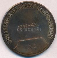 1941. "Magyar Sakkszövetség / Budapesti Sakkcsapat Bajnokságok 1941-1942. I. o. II" Br díj...