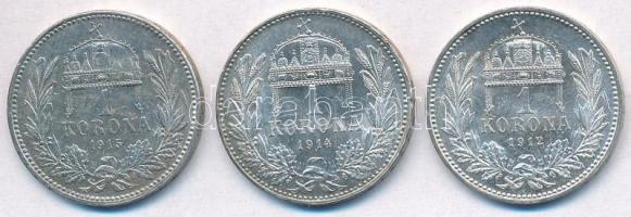 1912KB-1915KB 1K Ag "Ferenc József" (3xklf) T:1-,2
Adamo K5.1