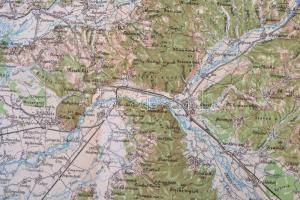 1915 Szatmárnémeti (és környéke) katonai térkép, A. M. Kir. Állami Térképészet, 1:200.000, 62x47cm