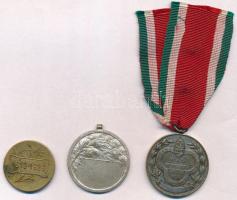 ~1910-1930. 3db klf "M.Á.V", illetve "M.Á.V.A.G." díj- és sportérem; "M.Á.V...