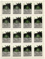 1914 Pozsonyi méhészeti vándorgyűlés 16db-os levélzáró kisív