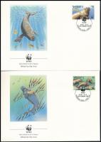 WWF Dugong set 4 FDC WWF: Dugong sor 4 db FDC-n