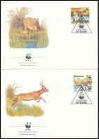 WWF Antilope set on 4 FDC WWF antilop sor 4 db FDC-n