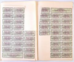 Budapest 1918. "Magyar Épitőipari Részvénytársaság" részvénye 200K-ról, bélyegzésekkel és ...