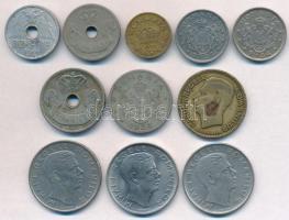 Románia 1906-1944. 10b-100L (11x) T:2,2-
Romania 1906-1944. 10 Bani - 100 Lei (11x) C:XF,VF