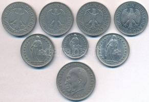 Vegyes: NSZK 1950-1992. 1M (4xklf) + 2M + Svájc 1968-1973. 1/2Fr + 1Fr (2xklf) T:2,2-
Mixed: FRG 19...
