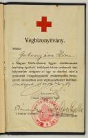 1940 Vöröskeresztes ápoló fényképes igazolókönyve