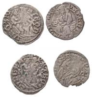 1468-1489. Denár Ag "I. Mátyás" (4x) T:2-,3 ph. Hungary 1468-1489. Denar Ag "Matthias I" (4x) C:VF,F edge error