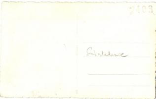 Szászlekence, Lekence, Lechnitz, Lechnita; vasútállomás, vasutasok / railway station, railwaymen, ph...