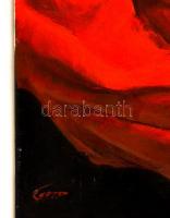 Győri Zsolt (1968-): Udvarlás. Olaj, vászon, jelzett, 50×70 cm