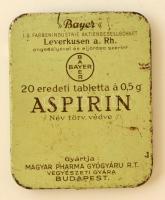 Bayer Aspirin fém gyógyszeres dobozka