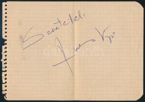 Táncdalénekesek (Máté Péter, Németh József, Karda Beáta, Fenyvesi Gabi, Ambrus Kyri) aláírása