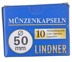 Lindner érmekapszula 50mm - 10 darabos