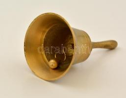 Réz csengő, pót nyelvvel, m: 11,5 cm