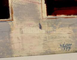 Végh András (1940-): Két ablak. Olaj, farost, jelzett, 80×60 cm