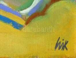 Csík István (1930-):A hegy. Olaj, vászon, jelzett, 60×80 cm