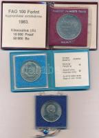 1980. 100Ft Ni "Szovjet-magyar közös űrrepülés" eredeti plombált MNB plasztiktokban + 1983...