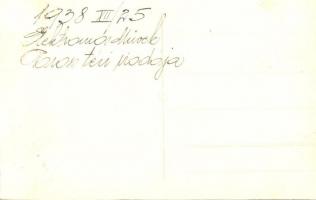 1938 Budapest VII. Az elektromos Művek Baross téri irodája, belső dolgozókkal. photo