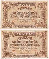 1946. 10.000AP (5x) sorszámkövetők T:II 
Adamo P49