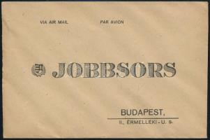 cca 1946 A Jobbsors sorsjegyárusltó, cég Kossuth címeres leragasztott borítékja