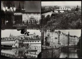 cca 1970 Prága, 10 db feliratozott sajtófotó / Prague 10 press photos 18x14 cm