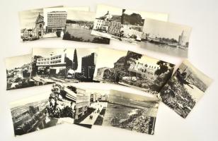 cca 1960-1970 16 db MTI sajtófotó többek között Jalta, Limassol, Szkopje, városaiból. Mind feliratozott. 18x16 cm