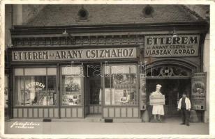 Kolozsvár, Cluj; Vlaszák Árpád vendéglője, Étterem az Aranycsizmához, Fotofilm Kolozsvár / restaurant, inn (EK)