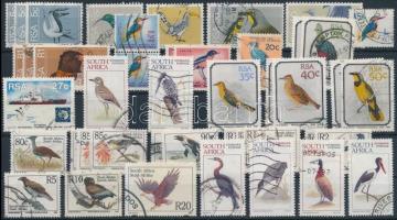 1961-2004 Bird 72 db stamps + 1 block 1961-2004 72 db Madár bélyeg és 1 blokk 2 stecklapon