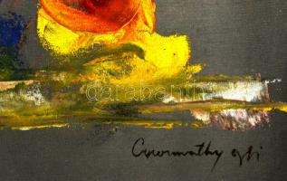 Gyarmathy jelzéssel: Alakok. Olaj, vászon-karton, keretben, 65×45 cm