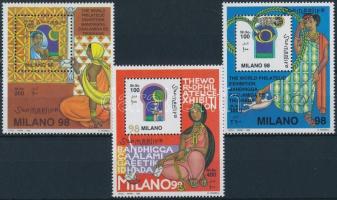 Nemzetközi bélyegkiállítás; Milánó sor, International Stamp Exhibition; Milan set