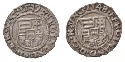 1548K-B Denár Ag (0,44g) + 1549K-B Denár Ag "I. Ferdinánd" (0,5g) T:2
Hungary 1548K-B Den...