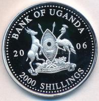 Uganda 2006. 2000Sh Ag "A labdarúgás halhatatlanjainak csarnoka - Hollandia 1990-es évek / Ruud...