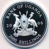 Uganda 2006. 2000Sh Ag "A labdarúgás halhatatlanjainak csarnoka - Bulgária 1990-es évek / Hrist...