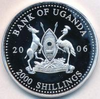 Uganda 2006. 2000Sh Ag "A labdarúgás halhatatlanjainak csarnoka - Franciaország 2000-es évek / ...
