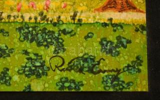 Róna jelzéssel: Évszakok. Akril, karton, 49×34 cm