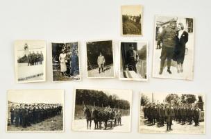 cca 1940-1945 Vegyes katonai fotók a II. világháborúból, 9 db, 7x4,5 és 8,5x13,5 cm közötti méretekben
