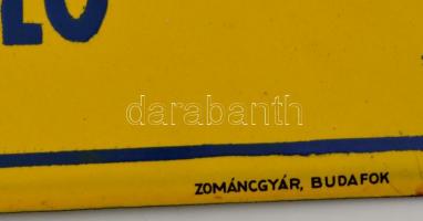 A Hotel Continental Szálló Budapest Dohány utca fém táblája, Zámáncgyár Budafok, szép állapotban, 34...