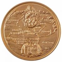 Bognár György (1944-) 1987. "Hungaria Eliberata 1683-1699 - Eger MÉE 1987" aranyozott Br e...