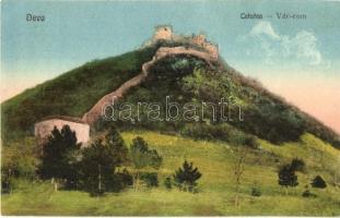 3 db RÉGI magyar és történelmi magyar képeslap, várak: Déva, Krasznahorka, Visegrád / 3 pre-1945 Hun...