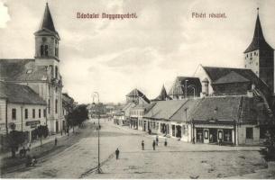 Nagyenyed, Aiud; Fő tér, gyógyszertár, üzletek / main square, pharmacy, shops