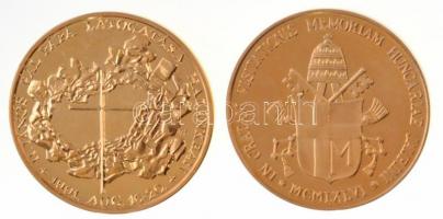 1991. "II. János Pál látogatása hazánkban" aranyozott emlékérem (42,5mm) + 1996. "IN ...
