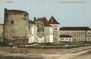 Késmárk, Kezmarok; Thököly vár, kereskedelmi iskola. Feitzinger Ede No. 1032. / castle, school