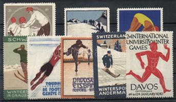 Svájc 1910-1930 8klf sport levélzáró