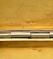 Ezüst(Ag) rózsamintás névjegykártyatartó, jelzett, 5x10 cm, nettó: 59,3 g