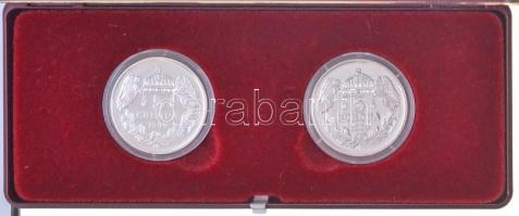 DN "Boldog Békeidők - 1867-1914" festett multicolor érempár, dísztokban, tanúsítvánnyal (2...