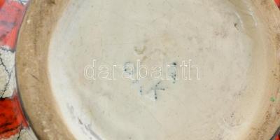 Iparművészi Vállalatos Gorka váza, mázas kerámia, jelzett, hibátlan, m:17 cm