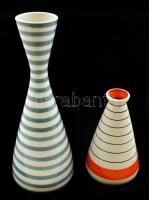 2 db porcelán váza: Royal Dux és PFF Riga, jelzettek, m: 15 és 26 cm
